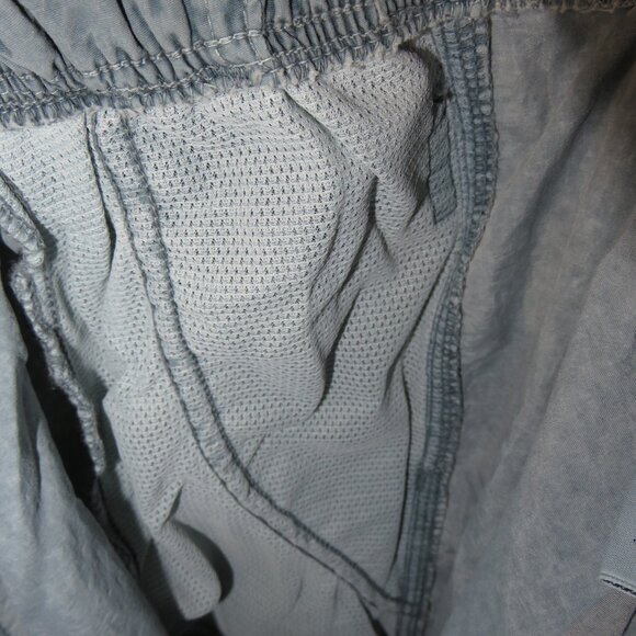 Gramicci Nylon Pants Elastic Waist Belted Pockets Blue Lightweight Medium VTG - Picture 9 of 16
